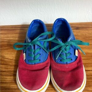 Vans color block Red and Blue Sneakers 9